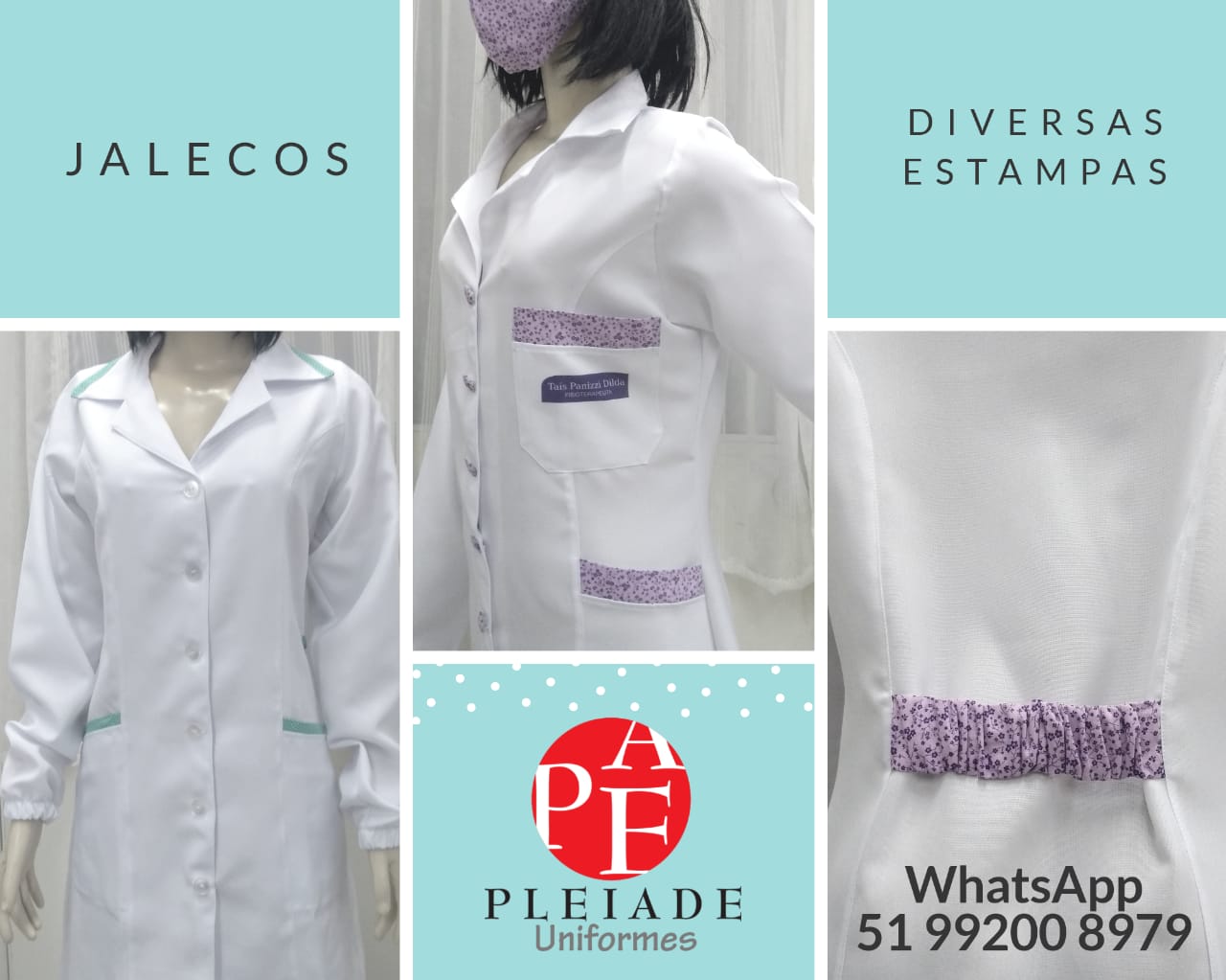 Jaleco  Feminino corte PRINCESA