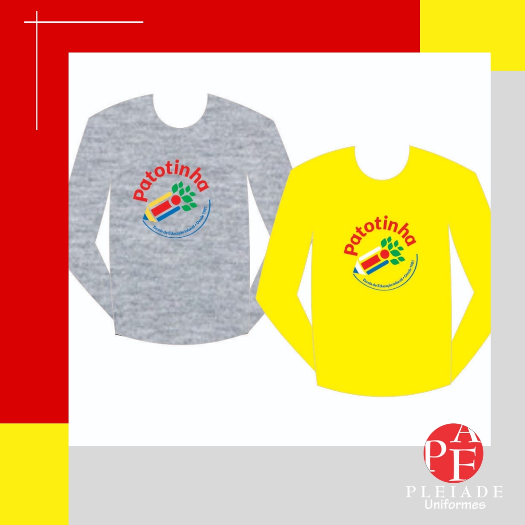 Baby look manga longa